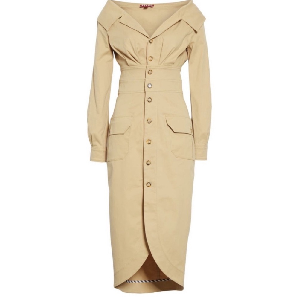 Staud Jack Trench dress Size 10 * I SHIP SAME DAY!*